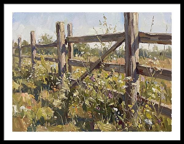 Wooden Fence In Bloom