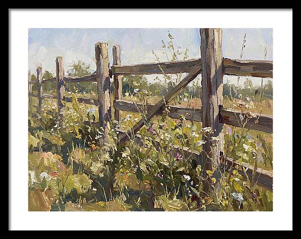 Wooden Fence In Bloom