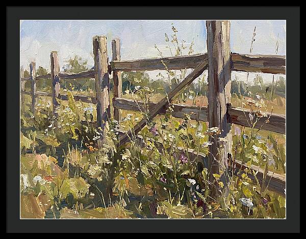 Wooden Fence In Bloom