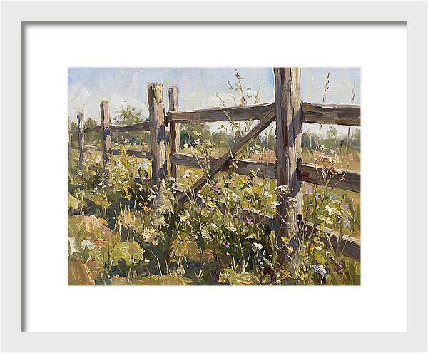Wooden Fence In Bloom