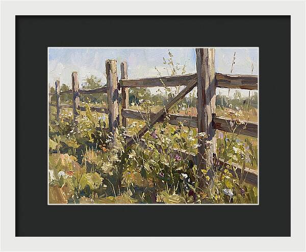 Wooden Fence In Bloom