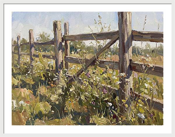Wooden Fence In Bloom