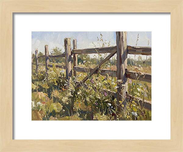 Wooden Fence In Bloom
