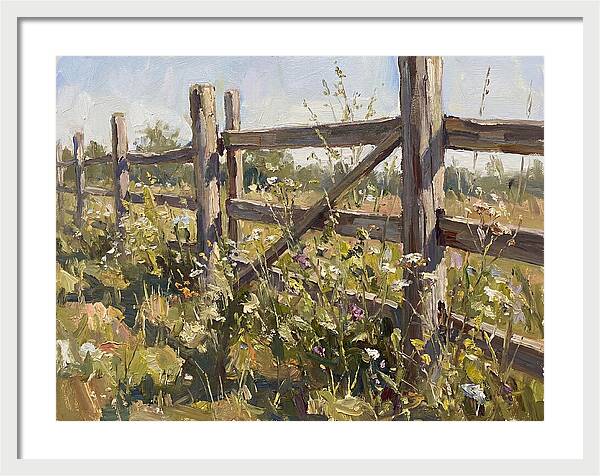 Wooden Fence In Bloom