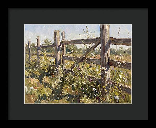 Wooden Fence In Bloom