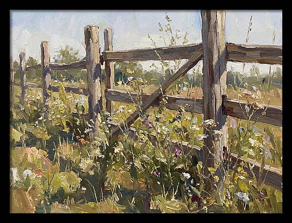 Wooden Fence In Bloom