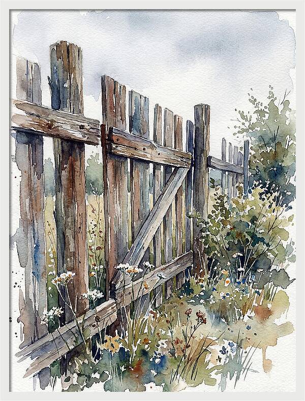 Wooden Fence Serenity