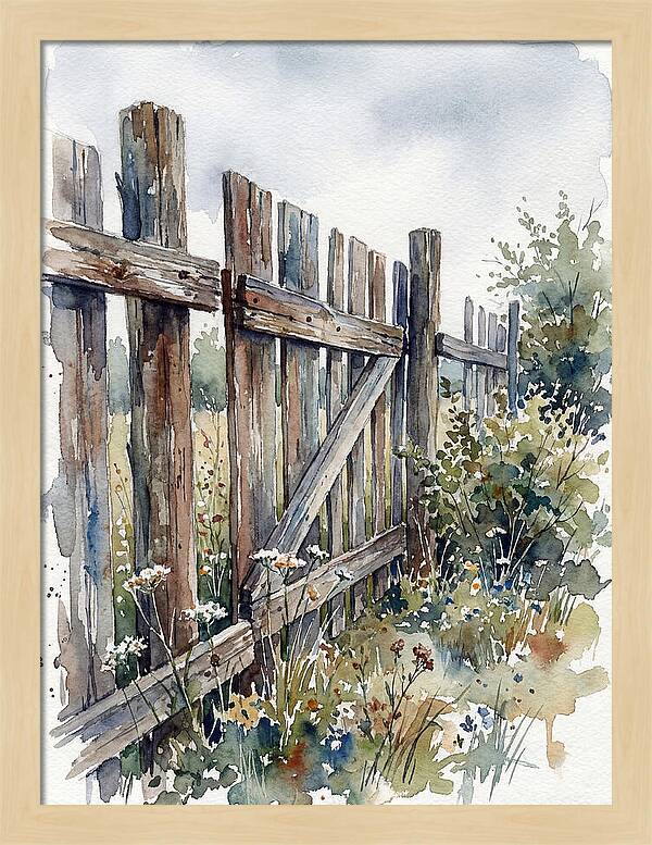 Wooden Fence Serenity