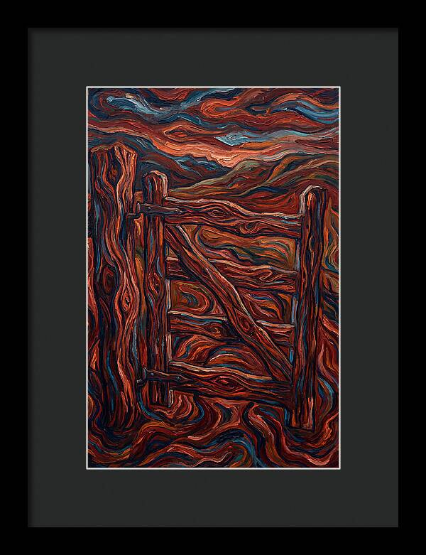 Wooden Gate In Expressionist Style