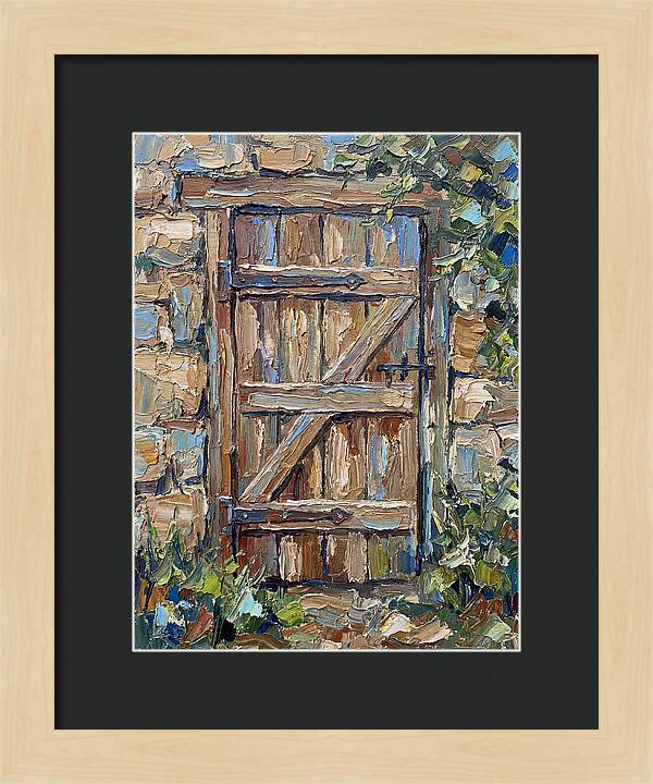 Wooden Gate In Nature