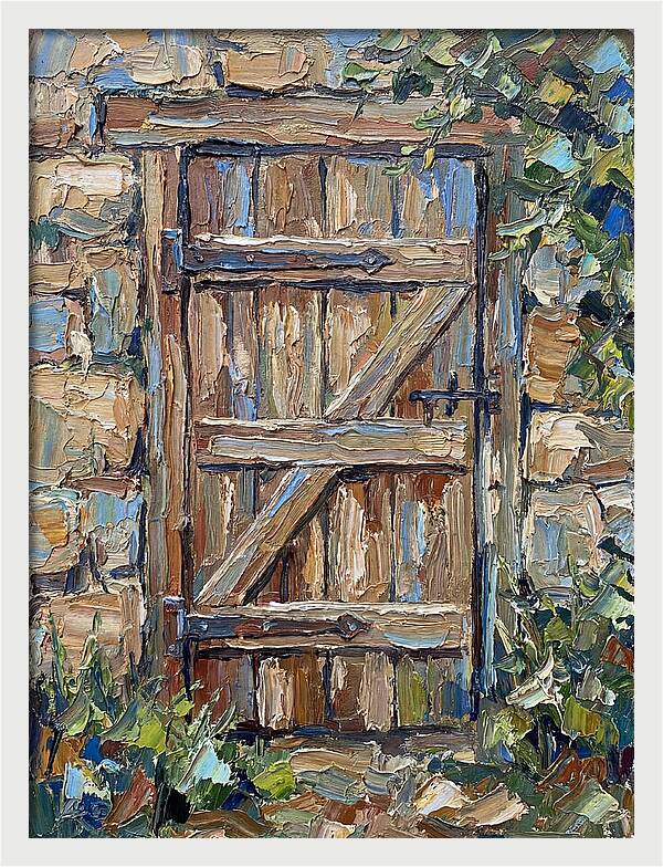 Wooden Gate In Nature