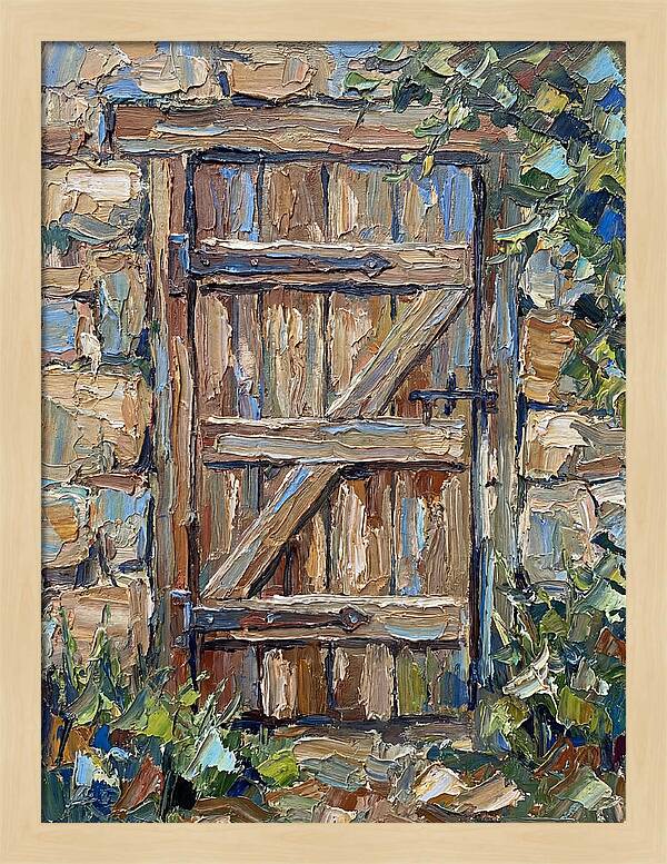 Wooden Gate In Nature