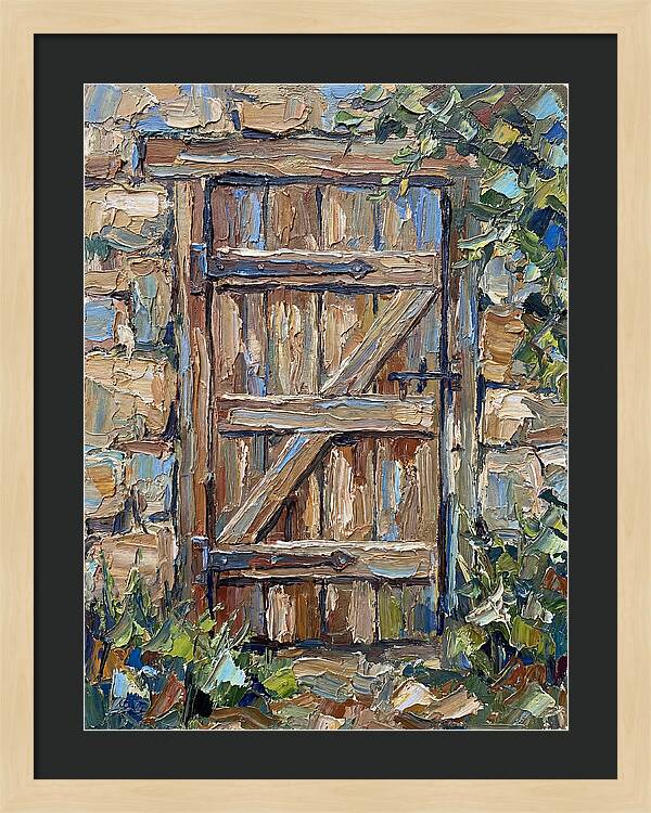 Wooden Gate In Nature
