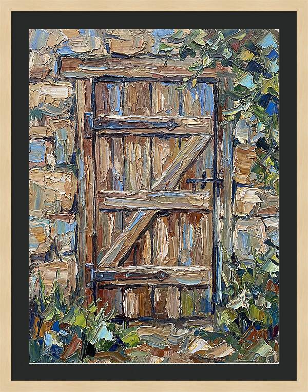 Wooden Gate In Nature
