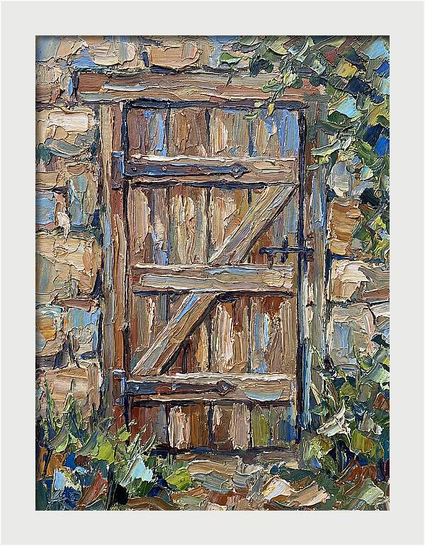 Wooden Gate In Nature