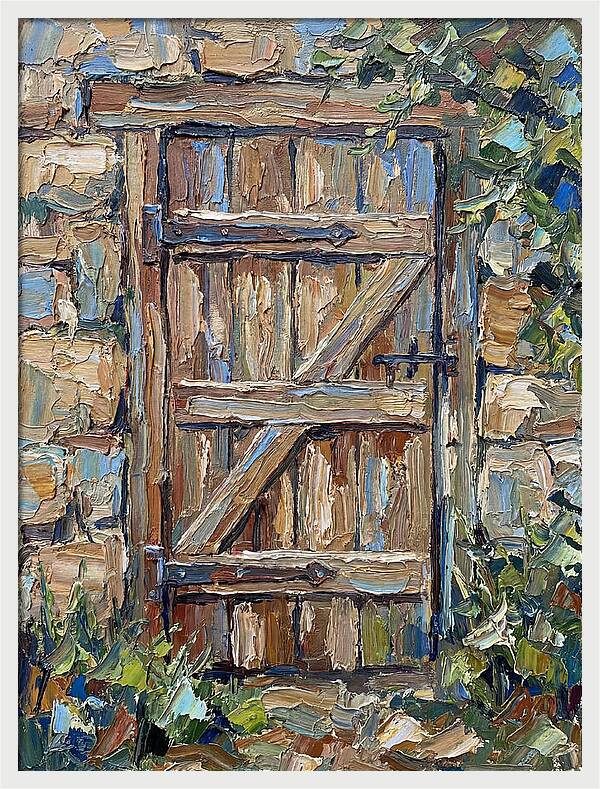Wooden Gate In Nature