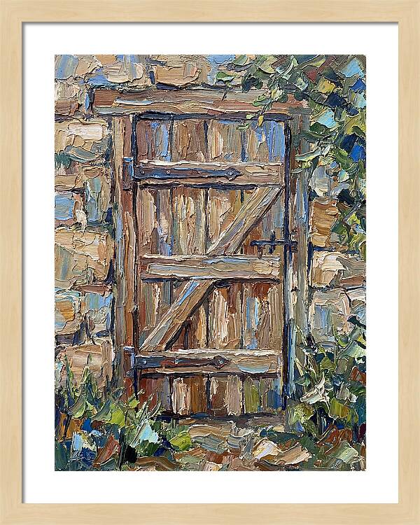 Wooden Gate In Nature