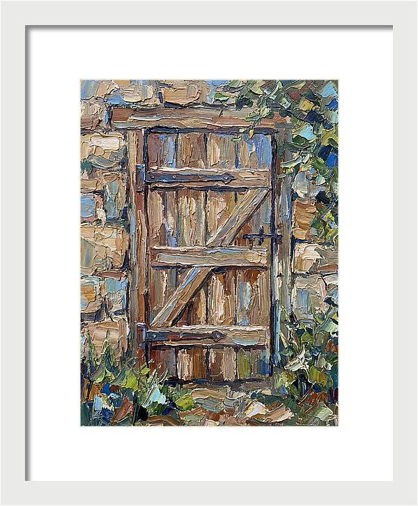 Wooden Gate In Nature