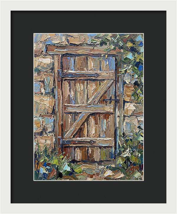 Wooden Gate In Nature