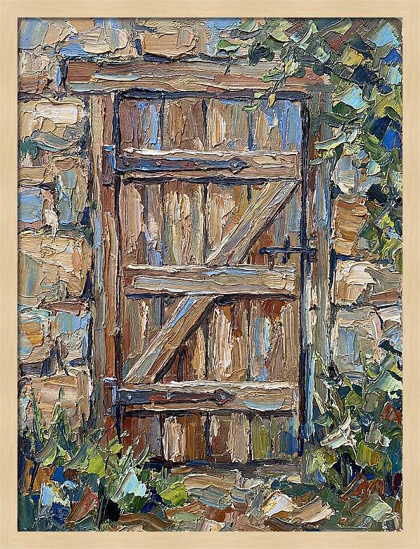 Wooden Gate In Nature