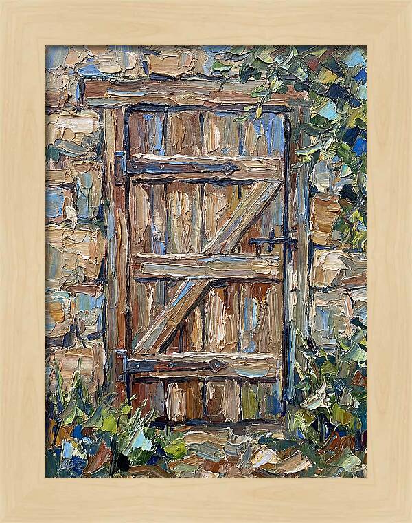 Wooden Gate In Nature
