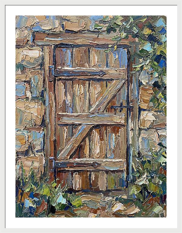 Wooden Gate In Nature