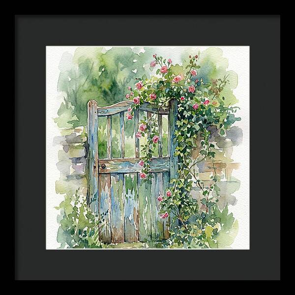 Wooden Gate Surrounded By Blooms