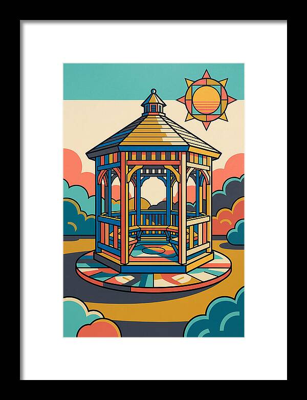 Wooden Gazebo Under Sunlight
