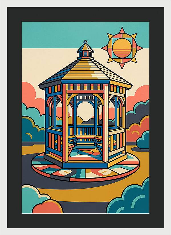 Wooden Gazebo Under Sunlight