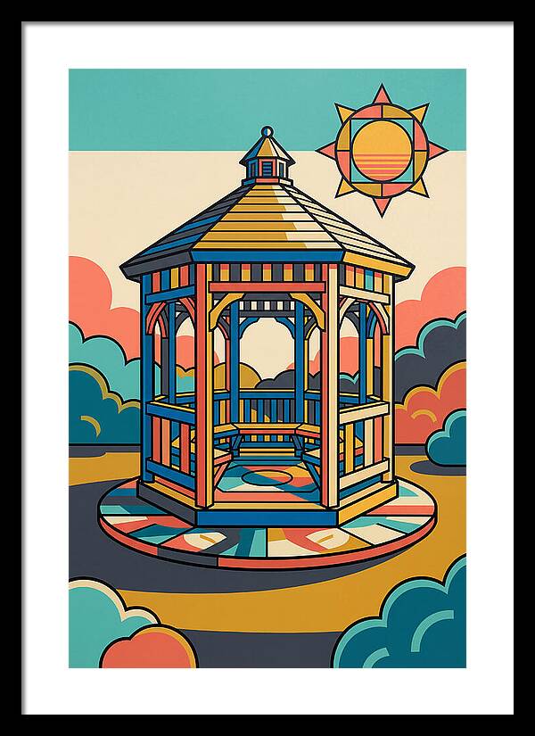 Wooden Gazebo Under Sunlight
