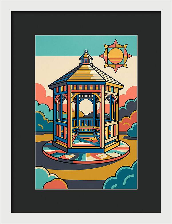 Wooden Gazebo Under Sunlight