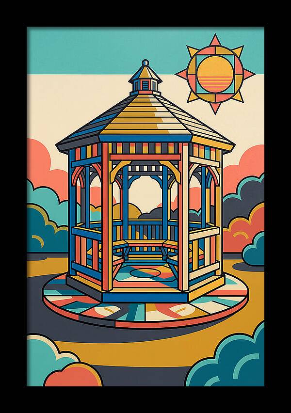 Wooden Gazebo Under Sunlight