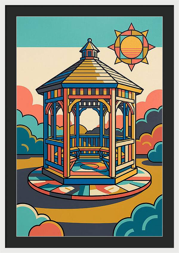 Wooden Gazebo Under Sunlight