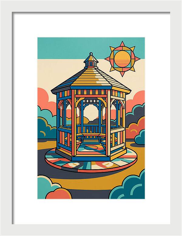 Wooden Gazebo Under Sunlight