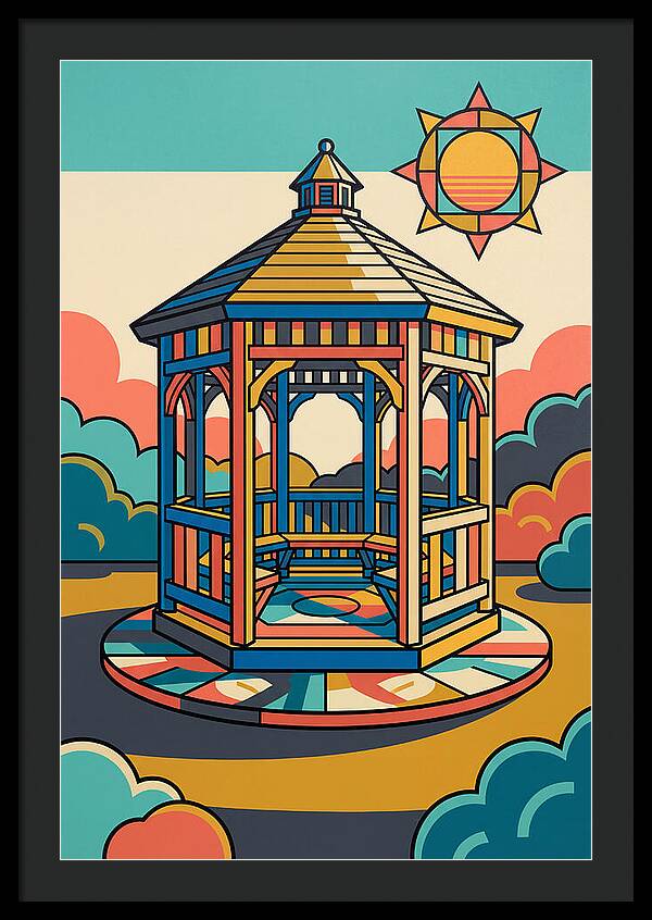 Wooden Gazebo Under Sunlight