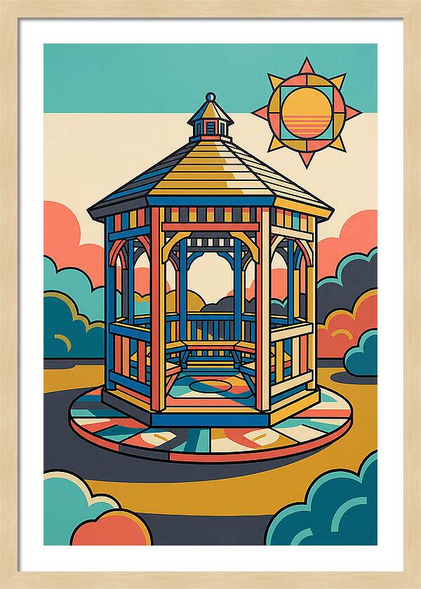 Wooden Gazebo Under Sunlight