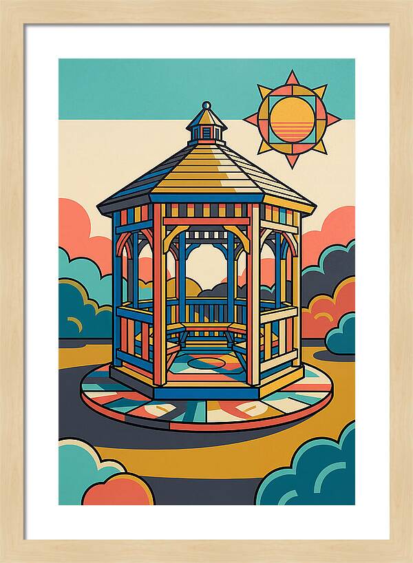Wooden Gazebo Under Sunlight