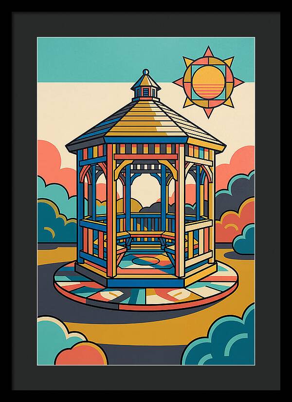 Wooden Gazebo Under Sunlight
