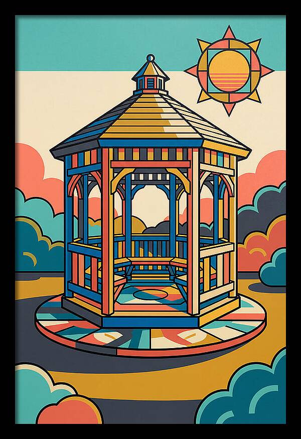 Wooden Gazebo Under Sunlight