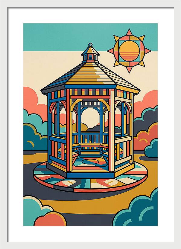 Wooden Gazebo Under Sunlight