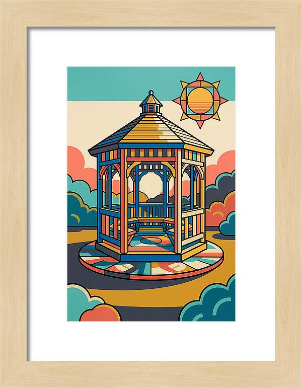 Wooden Gazebo Under Sunlight