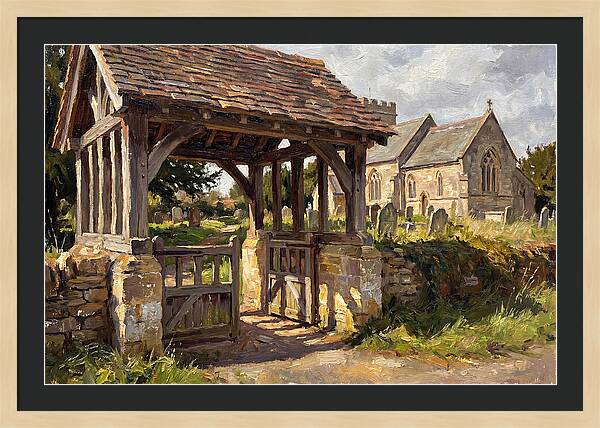 Wooden Lych Gate Entrance