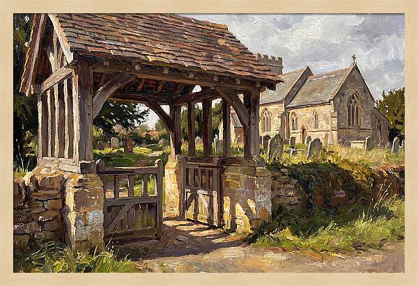 Wooden Lych Gate Entrance