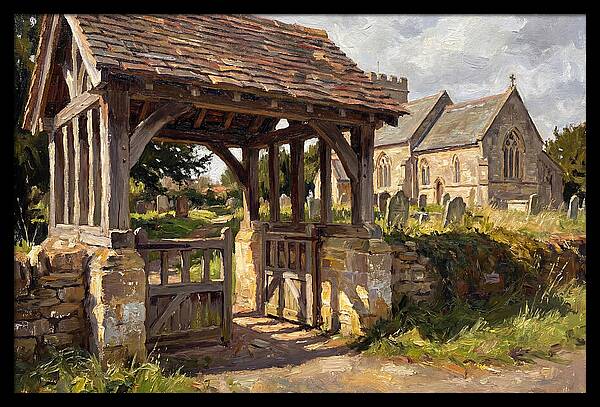 Wooden Lych Gate Entrance