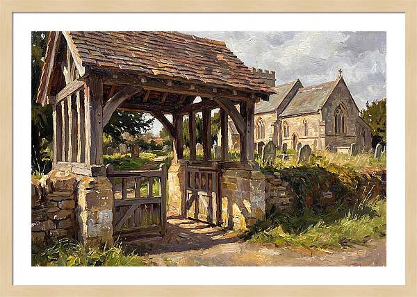 Wooden Lych Gate Entrance
