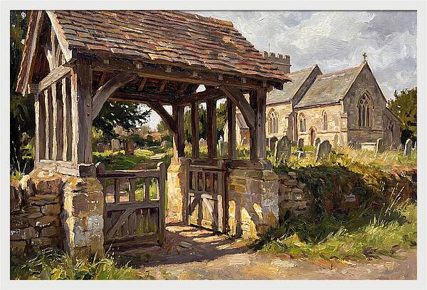 Wooden Lych Gate Entrance
