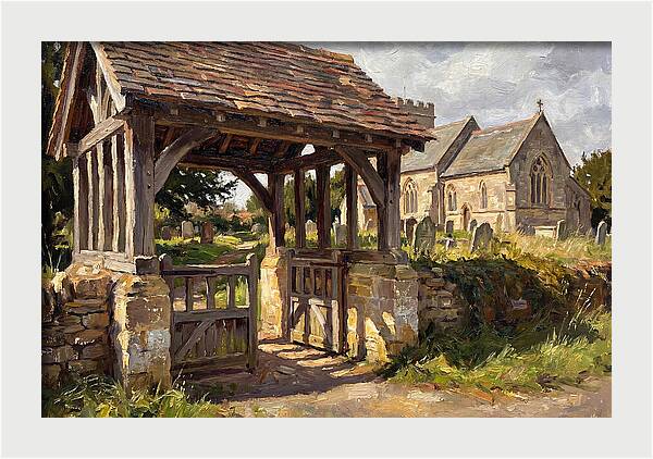 Wooden Lych Gate Entrance