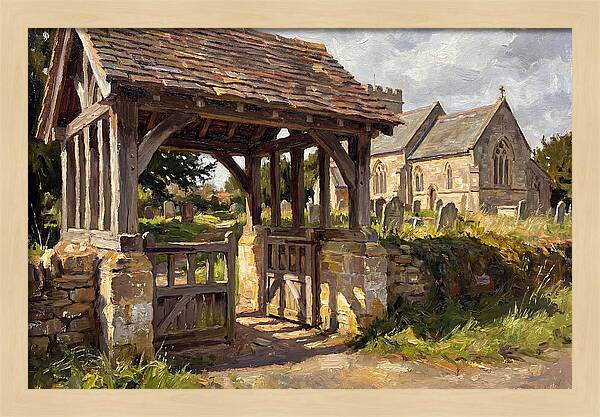 Wooden Lych Gate Entrance