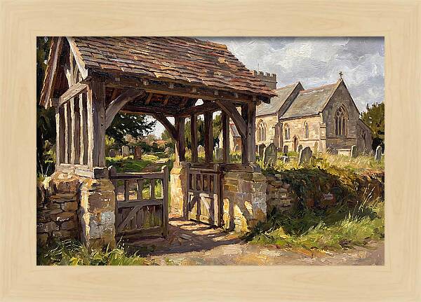 Wooden Lych Gate Entrance