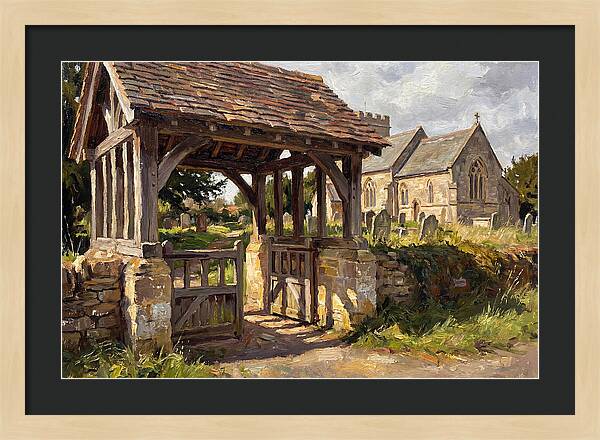Wooden Lych Gate Entrance